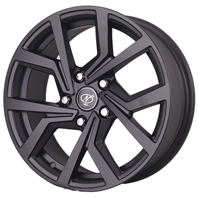 16x6.5 Pulse 5x114.3 Full Satin Black