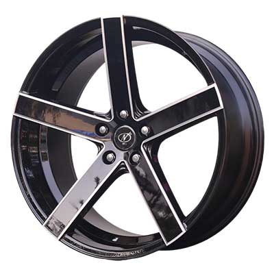 20x9 Techno 5x114.3 Black Milled (Box Type)