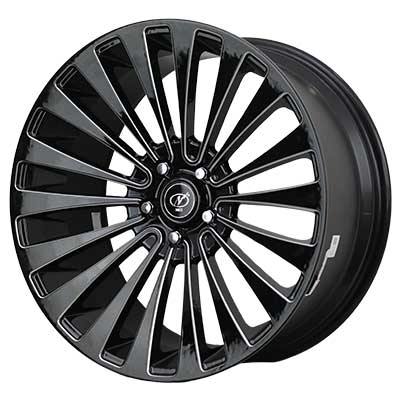 20x9.5 OSCAR 5x114.3 Black Milled